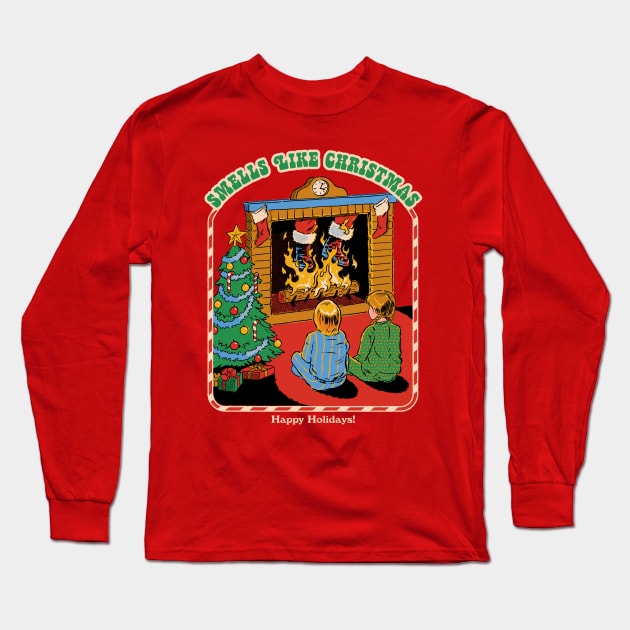 Smells Like Christmas Long Sleeve T-Shirt by Steven Rhodes